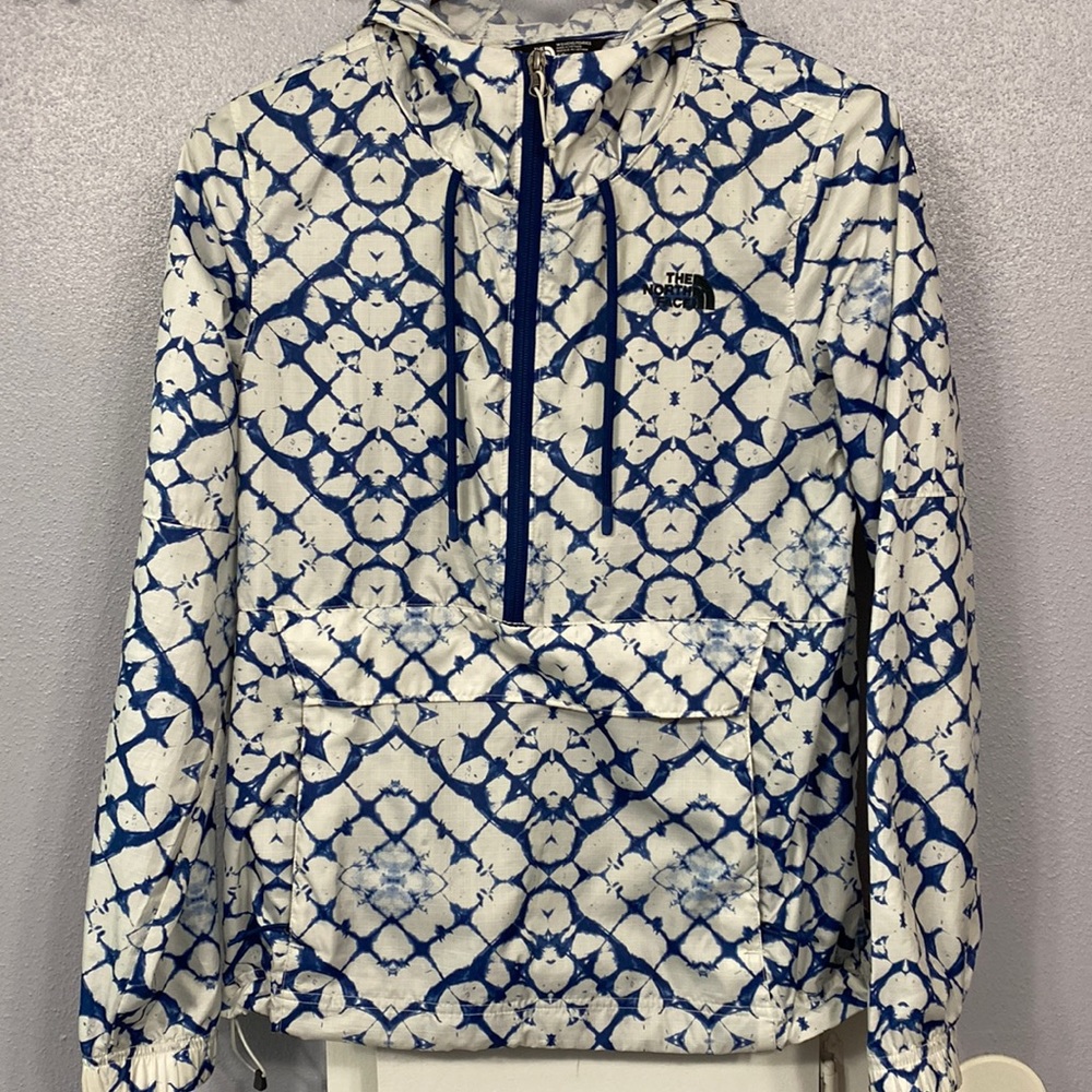 North face zip up raincoat
